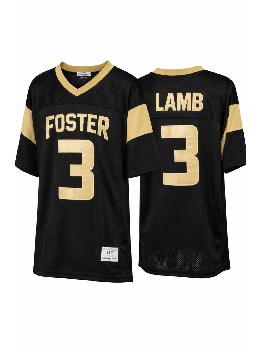 Cederian Lamb High School Football Jersey Black 3XL NEW